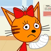 القطط الصغيرةطبيب